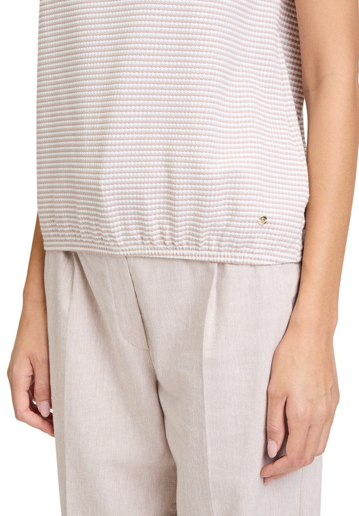Betty & Co Damen T-Shirts Cream/Taupe