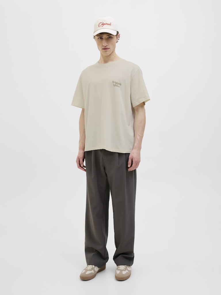Jack & Jones Herren T-Shirts kurz Antique White
