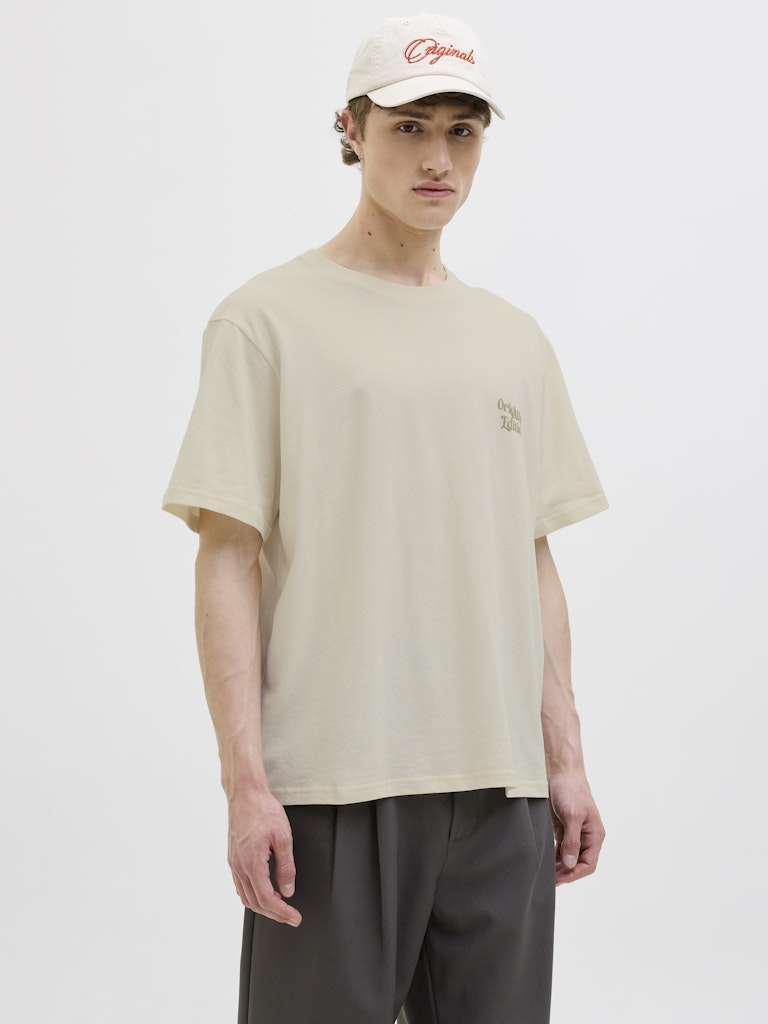 Jack & Jones Herren T-Shirts kurz Antique White