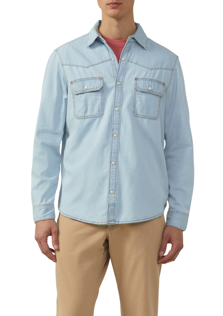 S. Oliver red Herren Hemden lang Blue