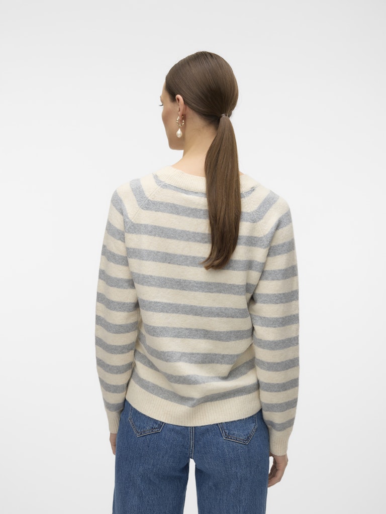 Vero Moda Damen Pullover Birch/W. Lgm