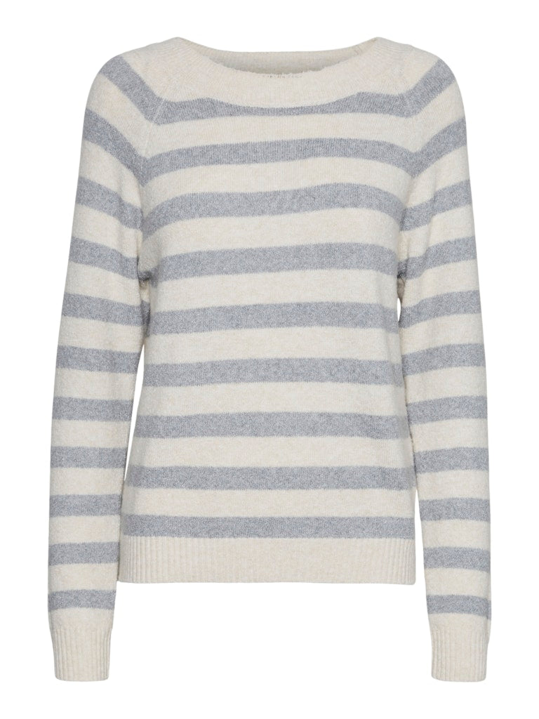 Vero Moda Damen Pullover Birch/W. Lgm