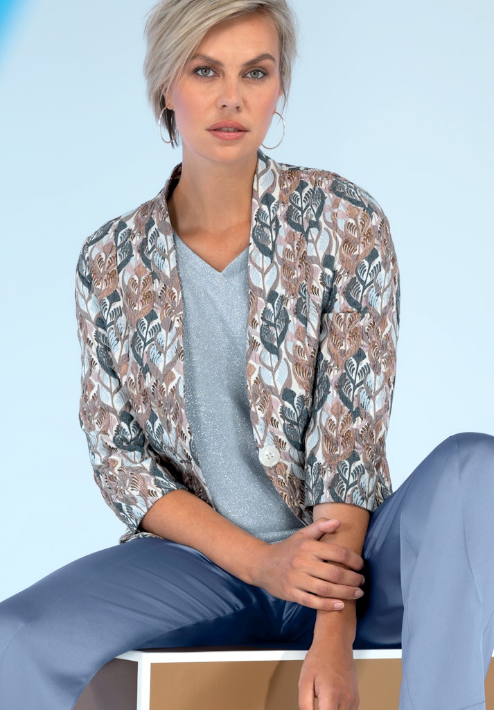 Bianca Damen Blazer Blue Mix