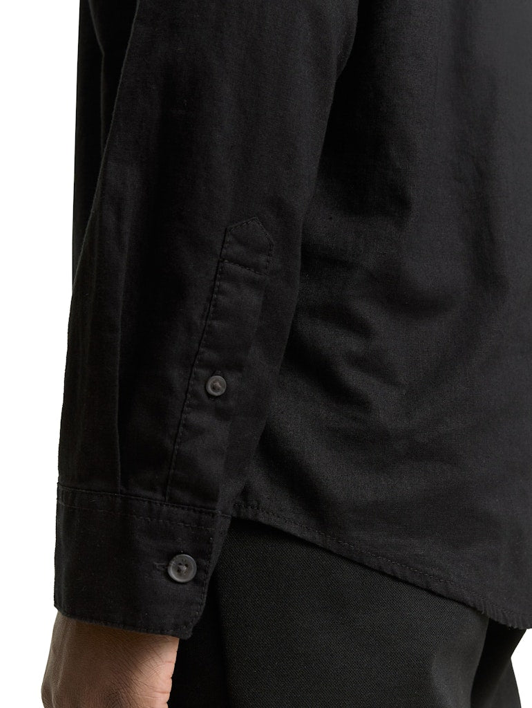Tom Tailor denim Herren Hemden lang Black
