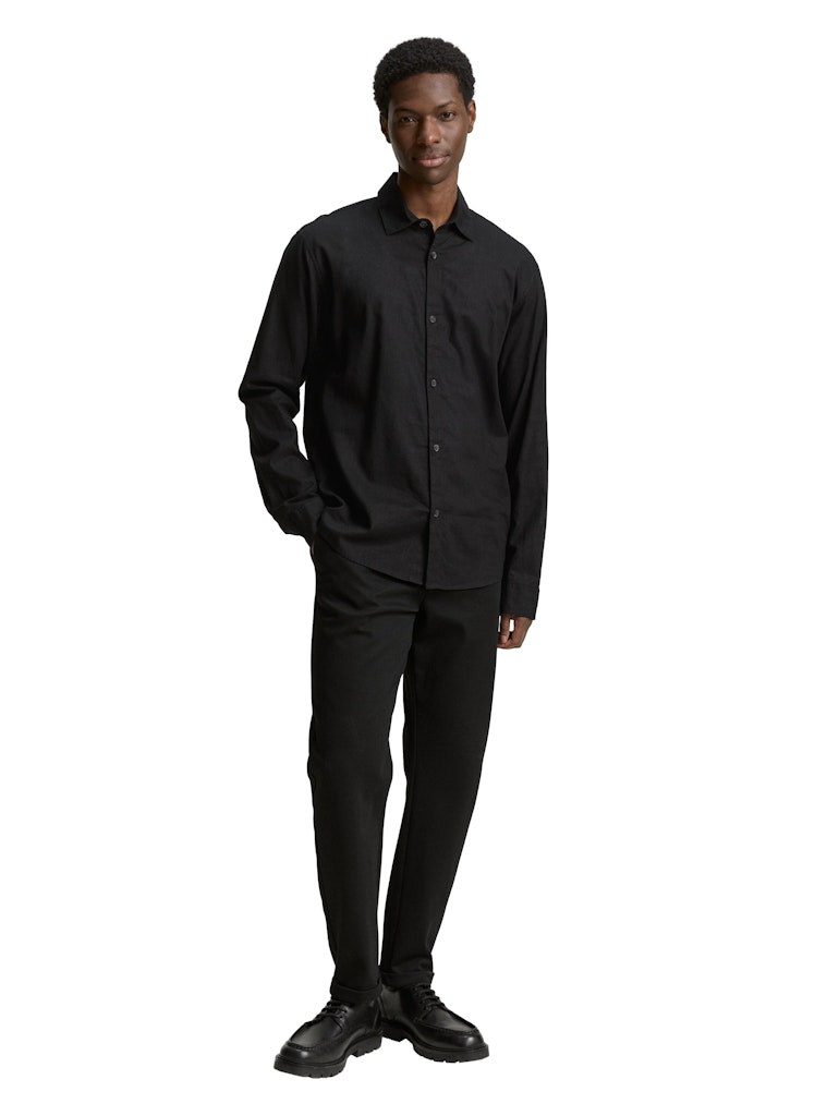 Tom Tailor denim Herren Hemden lang Black
