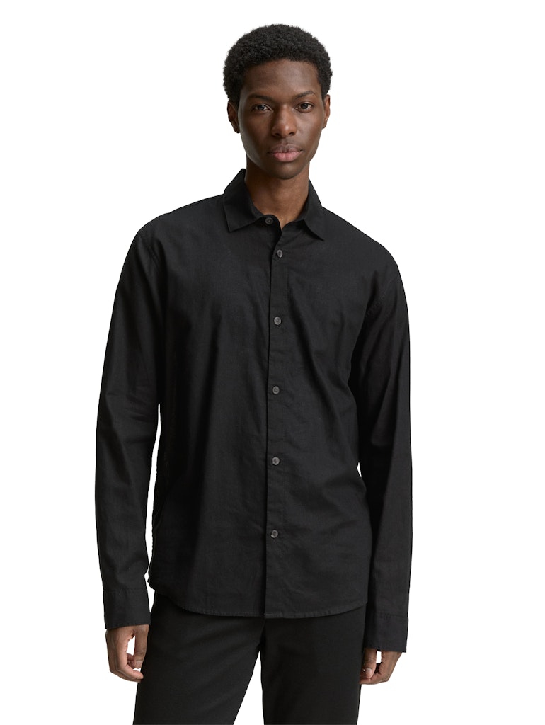 Tom Tailor denim Herren Hemden lang Black