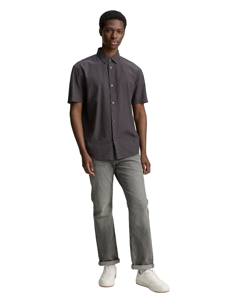 Tom Tailor denim Herren Hemden kurz Grey Colored Do