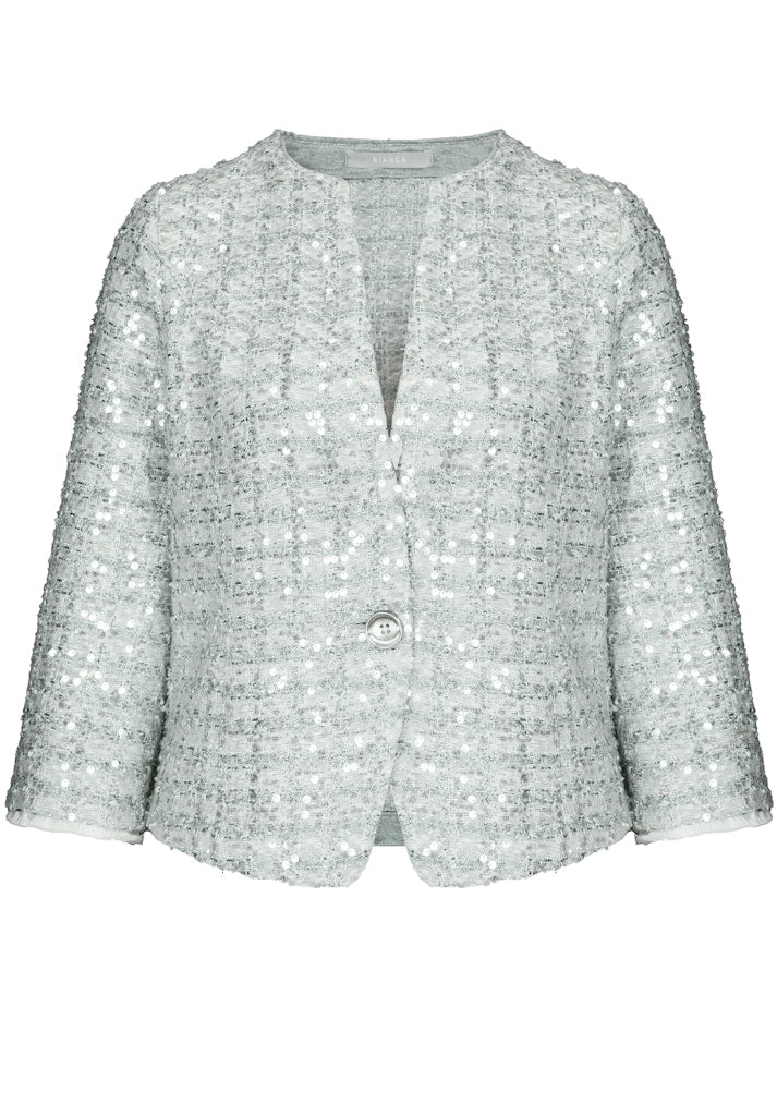 Bianca Damen Blazer Aluminium