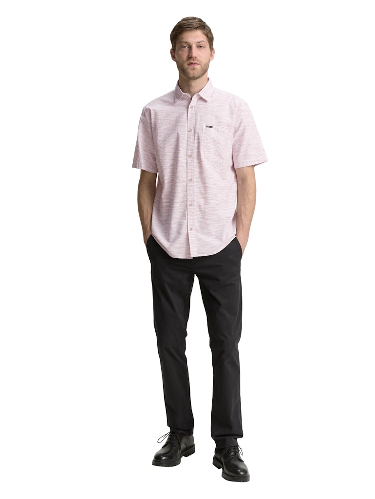 Tom Tailor Herren Hemden kurz Orange Irregula
