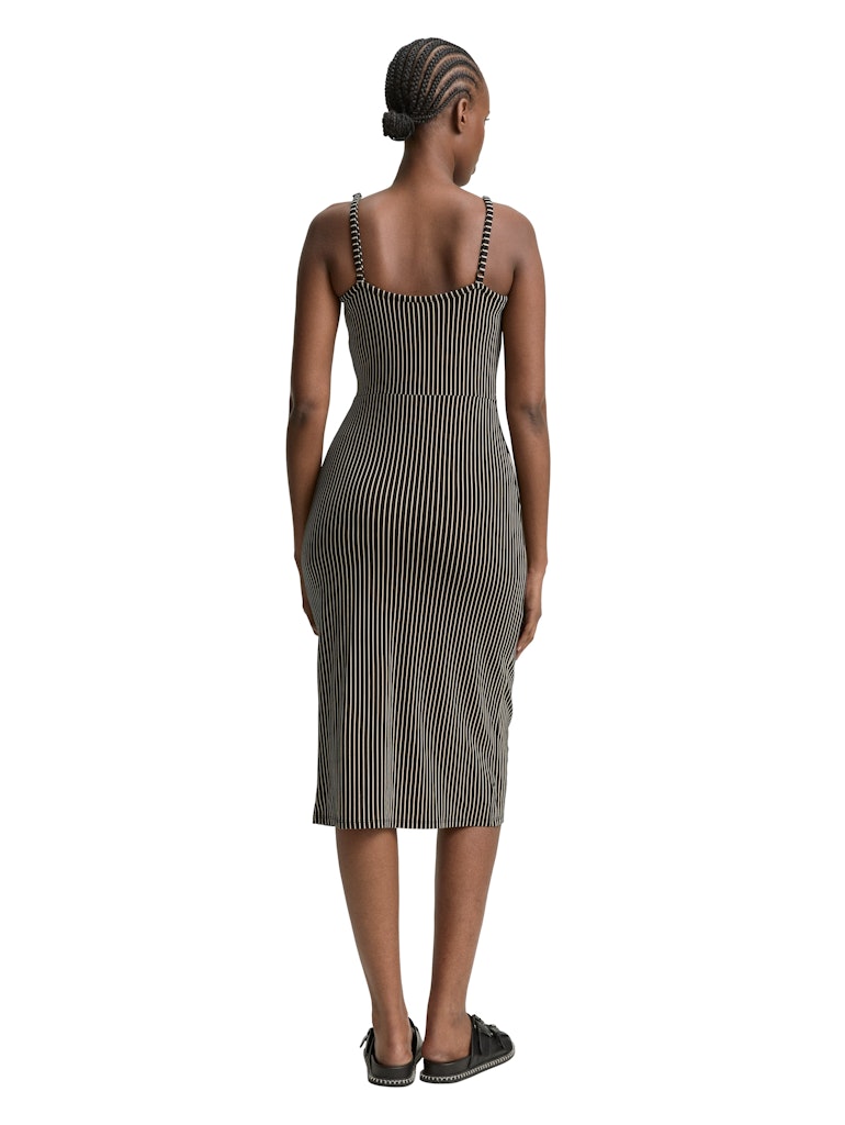 Tom Tailor denim Damen Kleider Black Beige Str