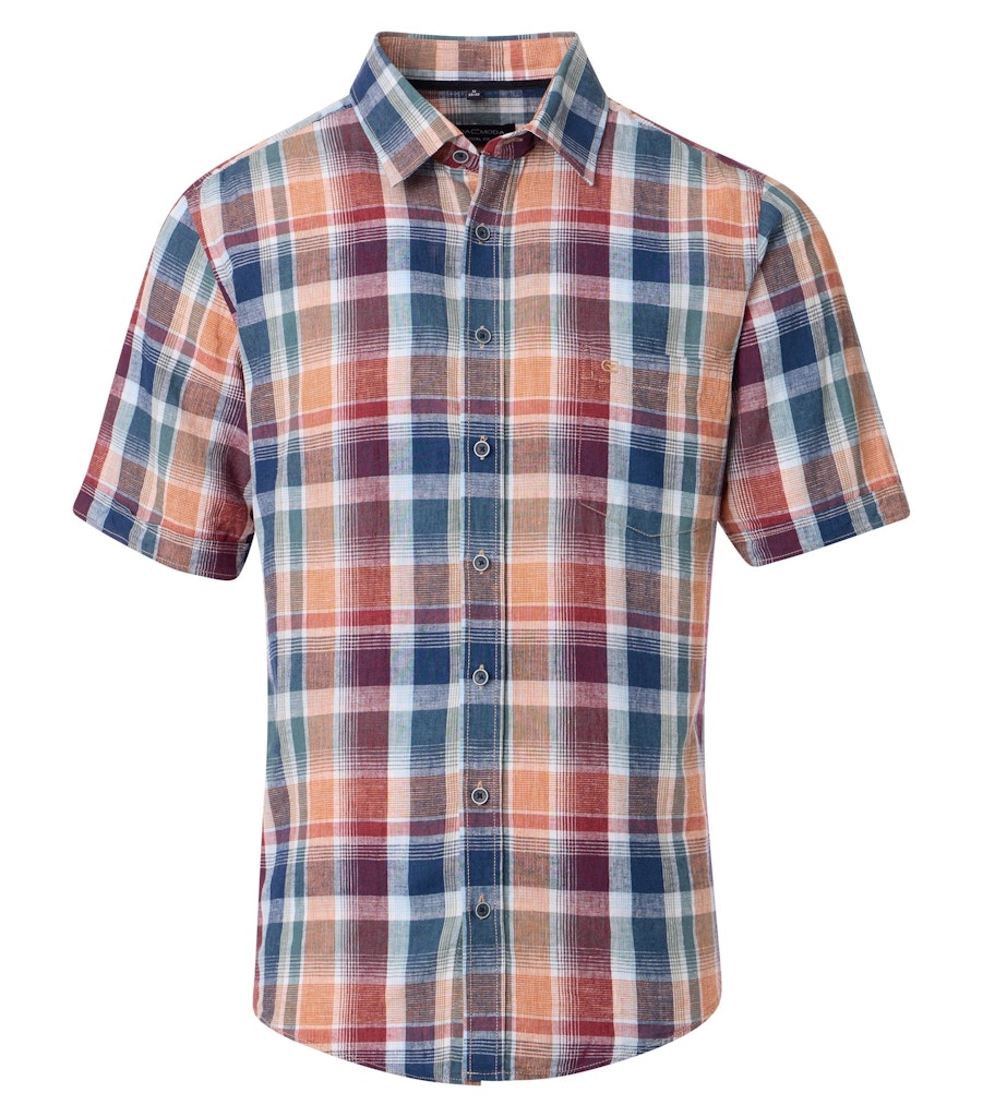Casa Moda Herren Hemden kurz  Orange