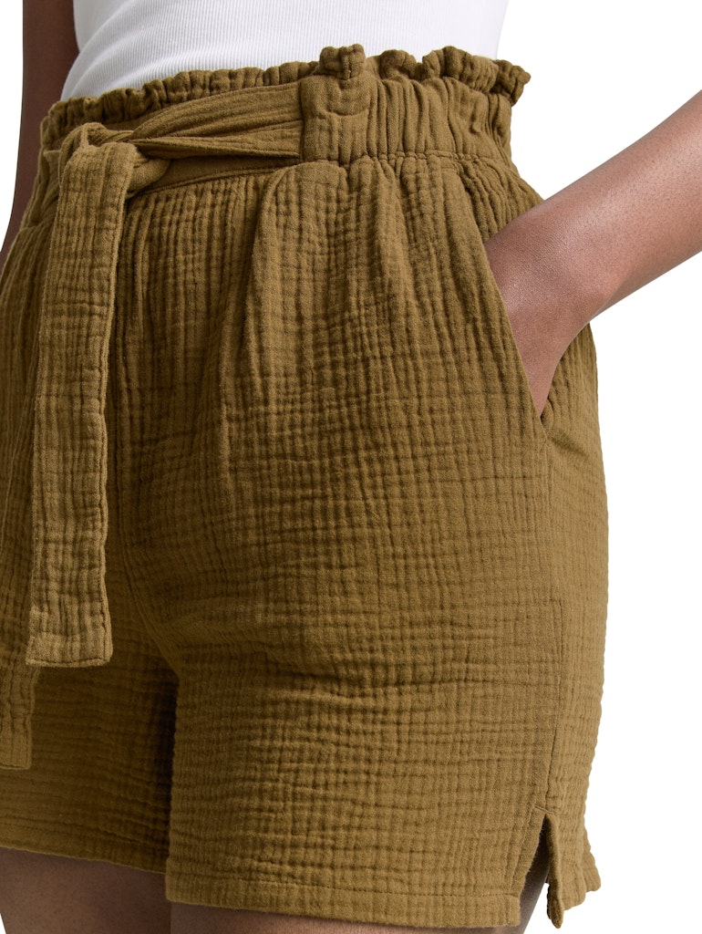 Tom Tailor denim Damen Shorts Golden Olive Gr