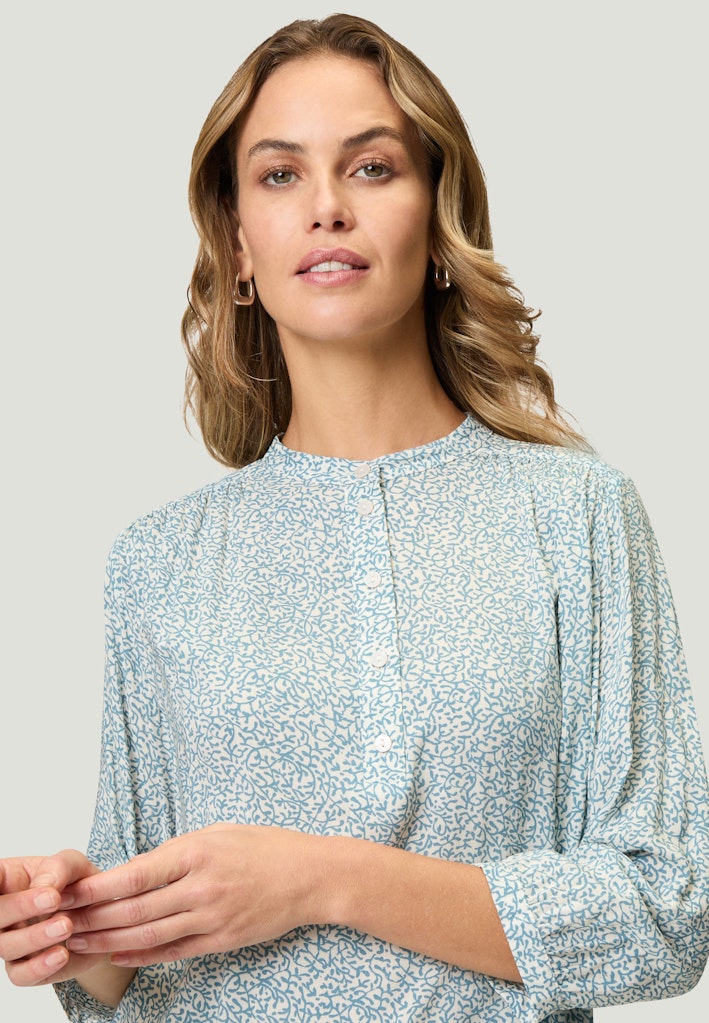 Zero Damen Blusen Creamblue