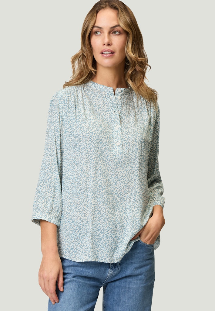 Zero Damen Blusen Creamblue