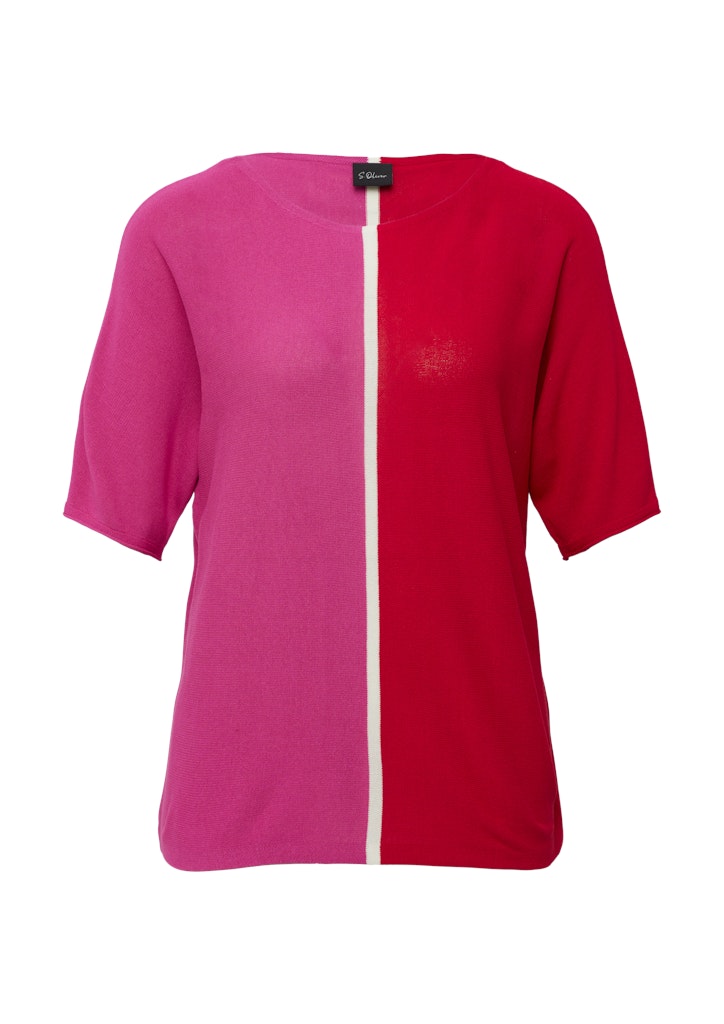 S. Oliver black Damen Pullover Lilac/Pink