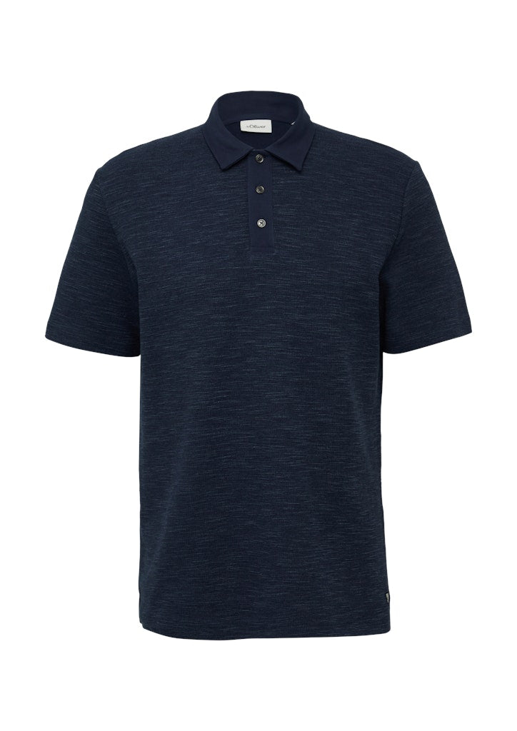 S. Oliver red Herren Polo-Shirts Blue