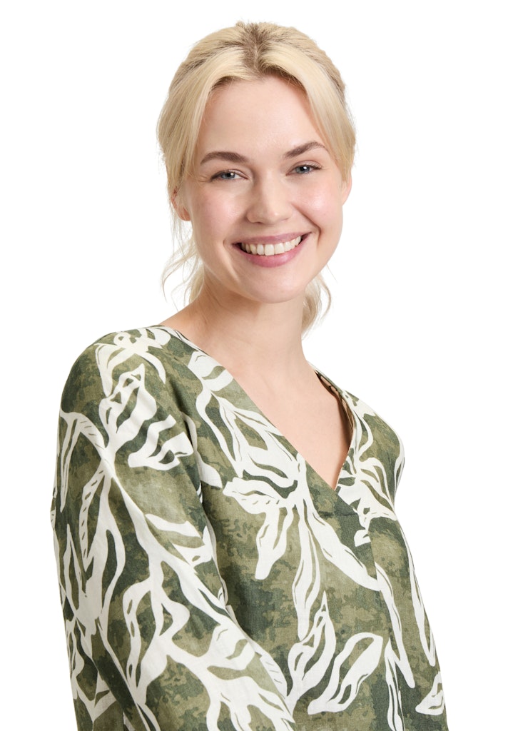 Cartoon Damen Kleider Cream/Green