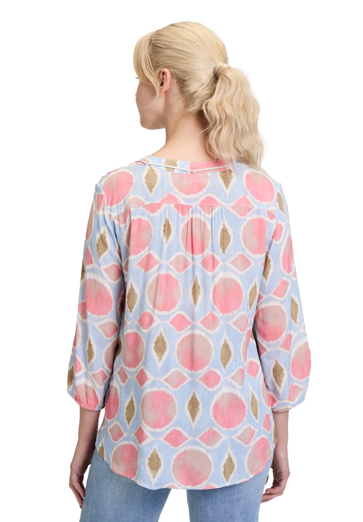 Cartoon Damen Blusen Rosé/Blue