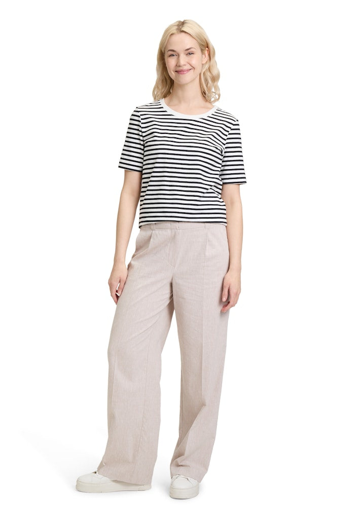 Betty & Co Damen T-Shirts Cream/Black