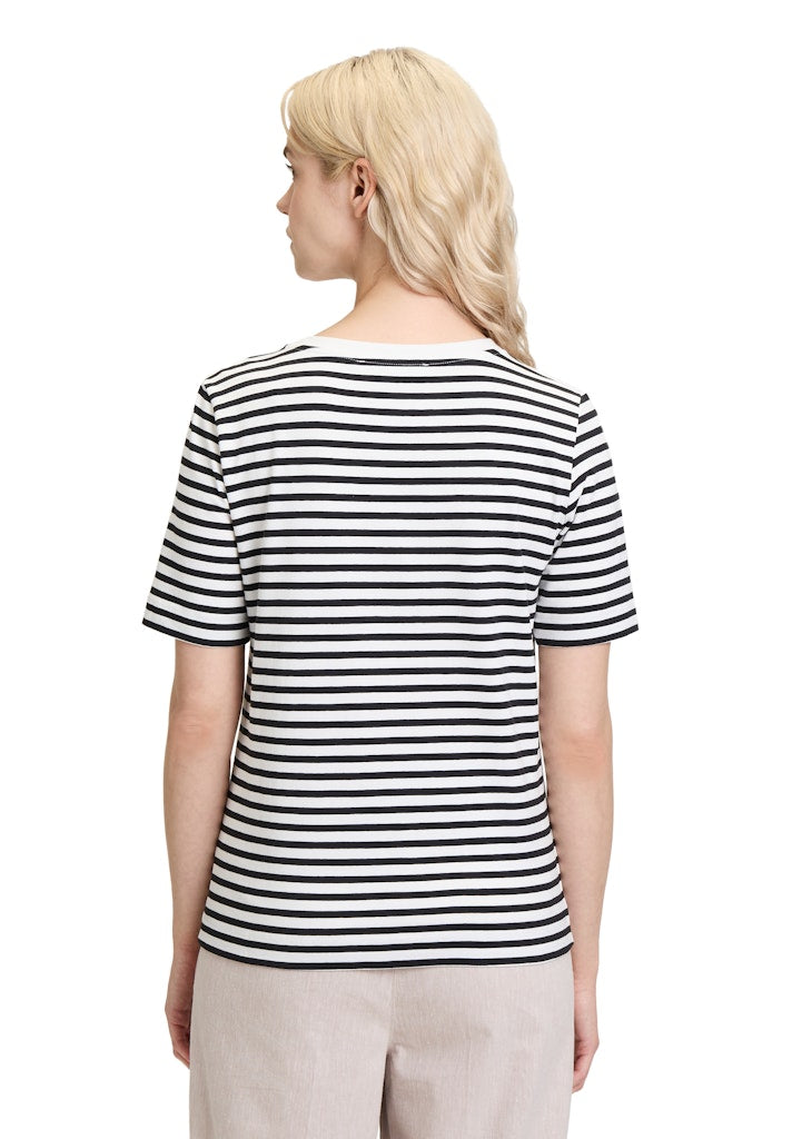 Betty & Co Damen T-Shirts Cream/Black
