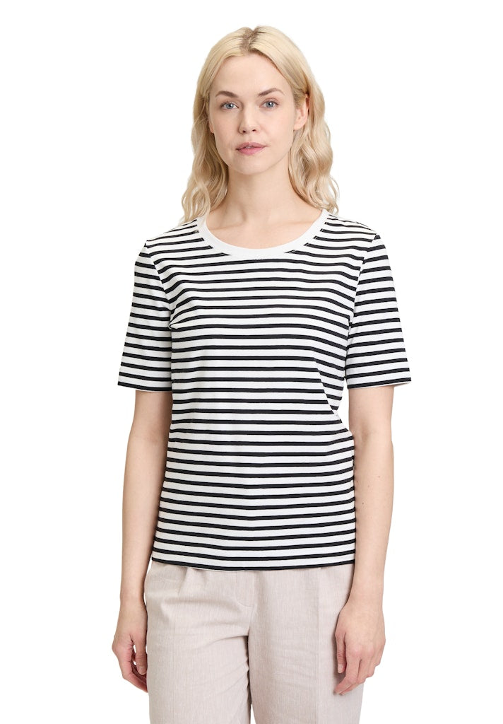 Betty & Co Damen T-Shirts Cream/Black