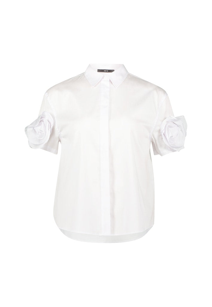 Zero Damen Blusen Brilliant White