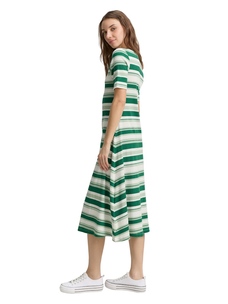 Tom Tailor denim Damen Kleider Green Mint Stri