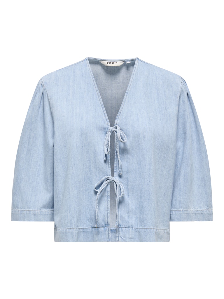 only Damen Blusen Light Blue Deni