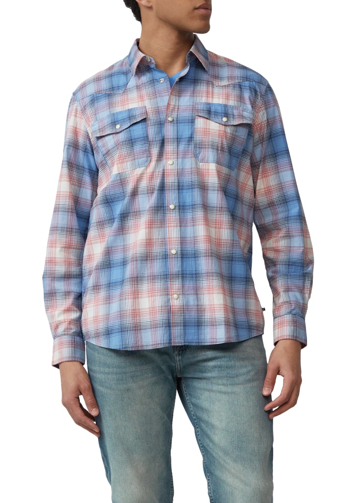 S. Oliver red Herren Hemden lang Blue