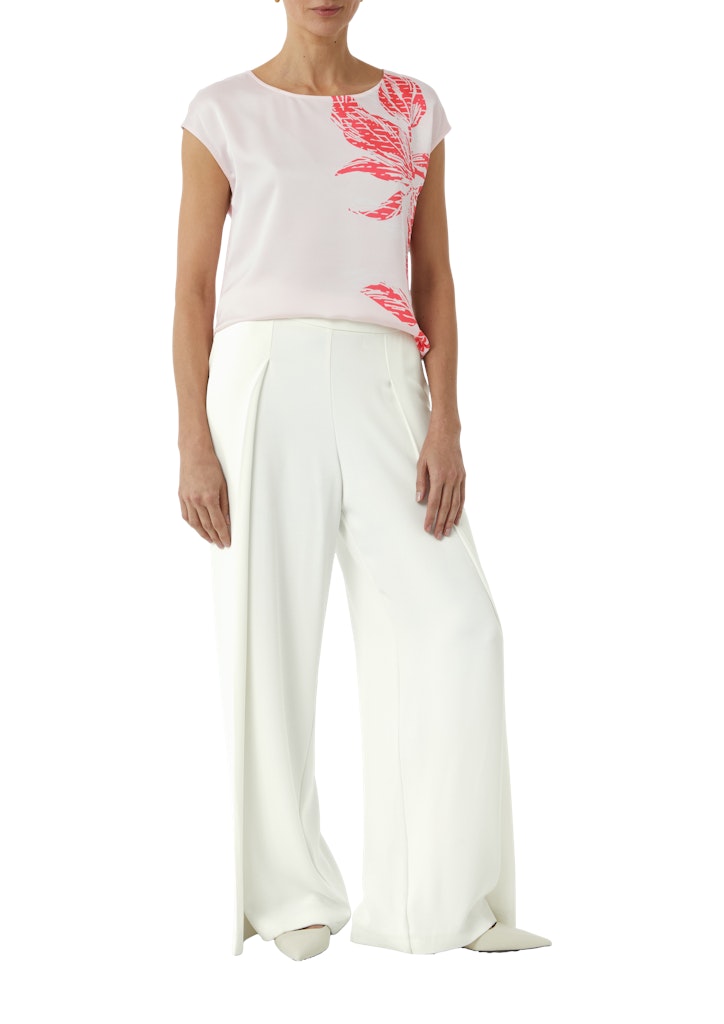 Comma Damen T-Shirts Lilac/Pink