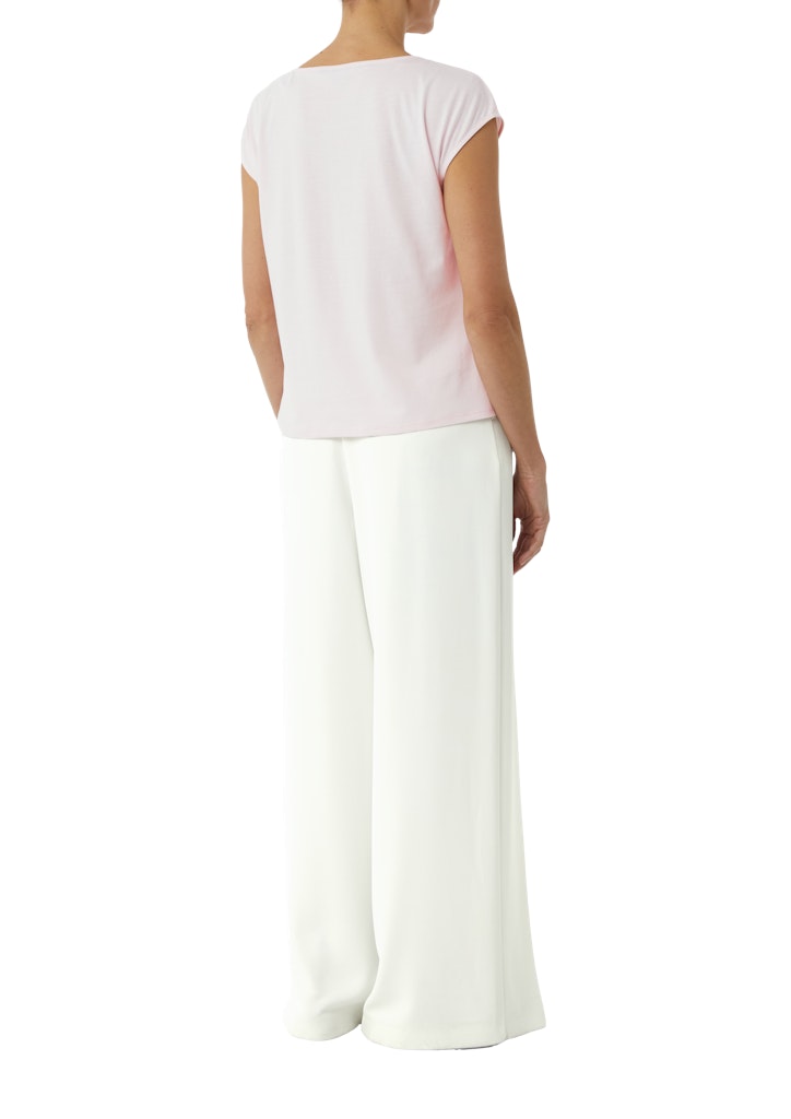 Comma Damen T-Shirts Lilac/Pink