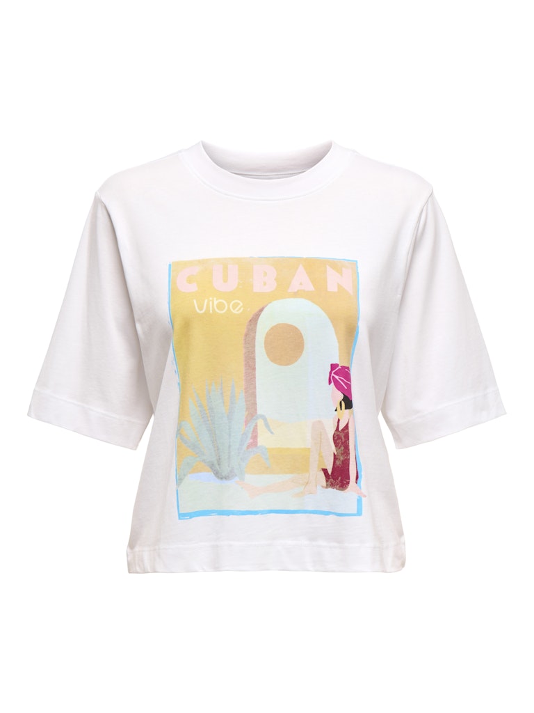 Only Damen T-Shirts Bright White/Cu