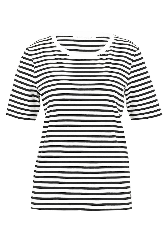 Betty & Co Damen T-Shirts Cream/Black