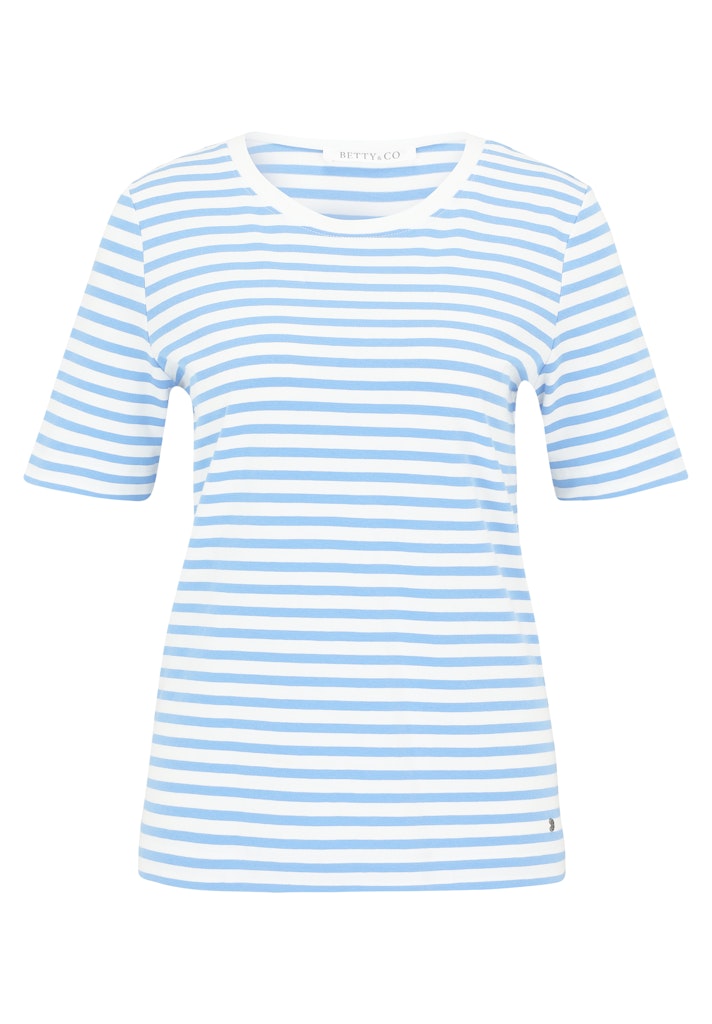 Betty & Co Damen T-Shirts Cream/Blue