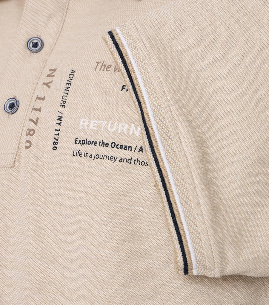 Casa Moda Herren Polo-Shirts  Beige