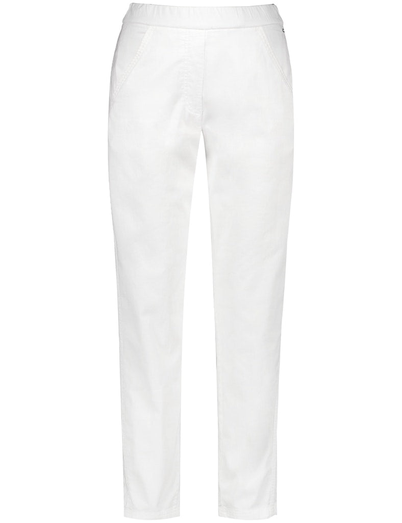 Gerry Weber Damen Hosen Weiss/Weiss