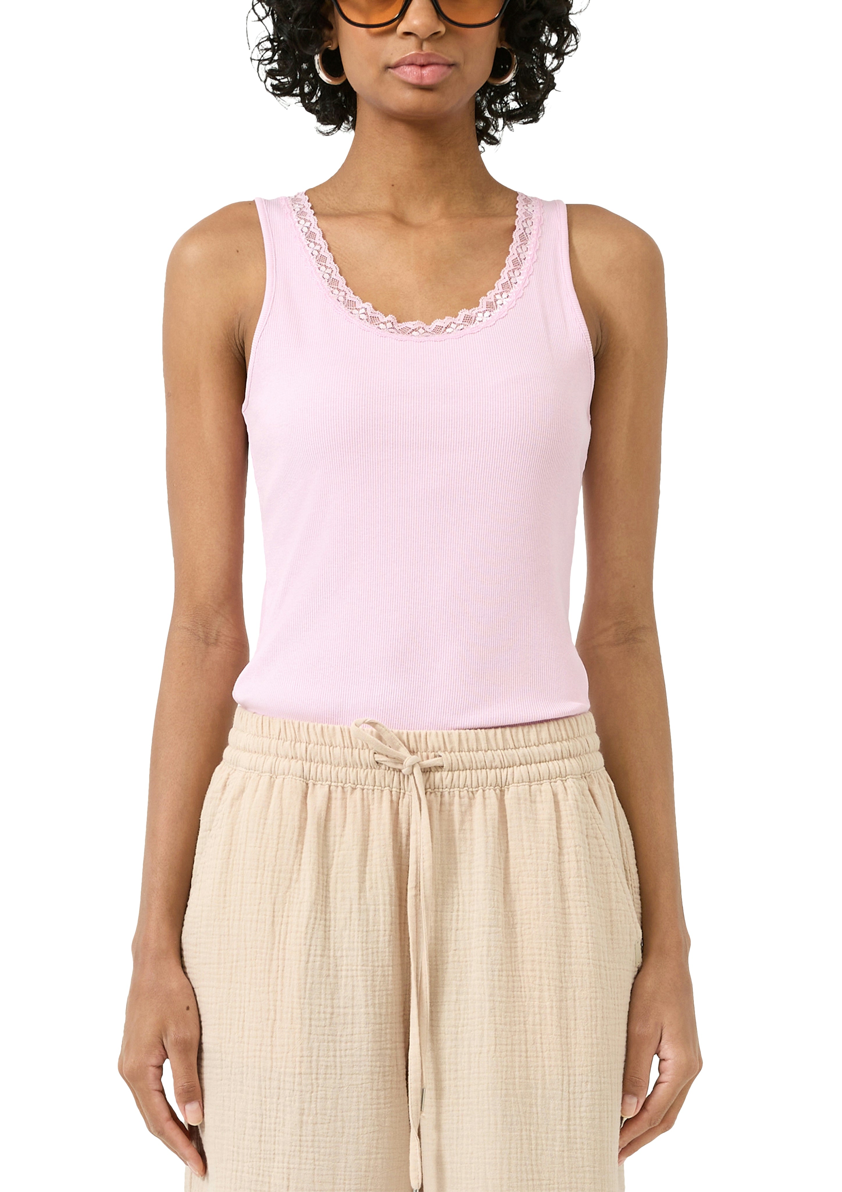 QS by S.Oliver Damen Tops Lilac/Pink