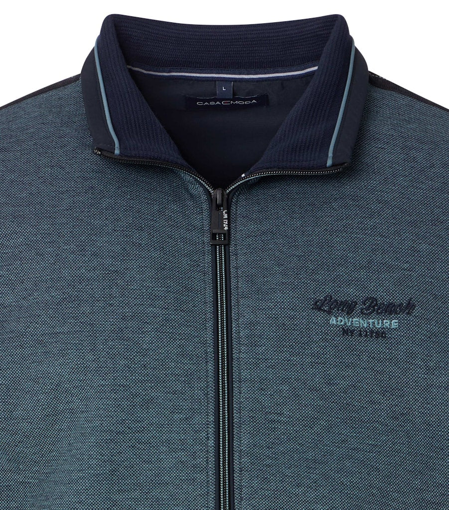 Casa Moda Herren Sweatjacken  Tuerkis