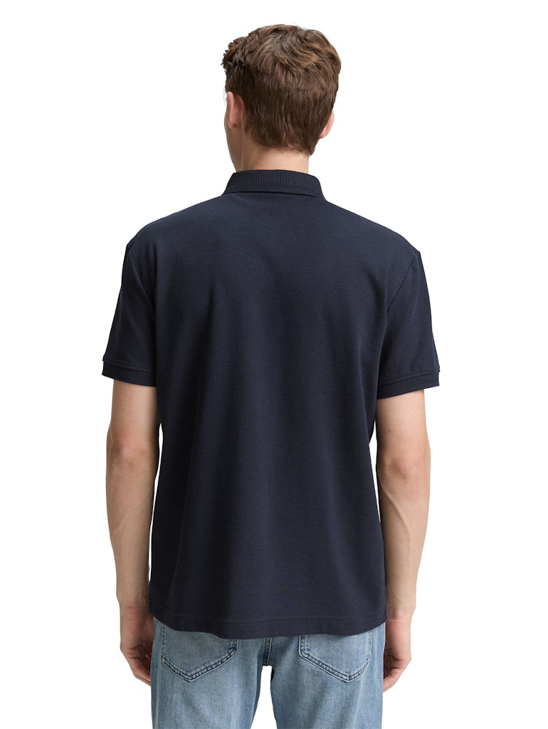 Tom Tailor Herren Polo-Shirts Sky Captain Blu