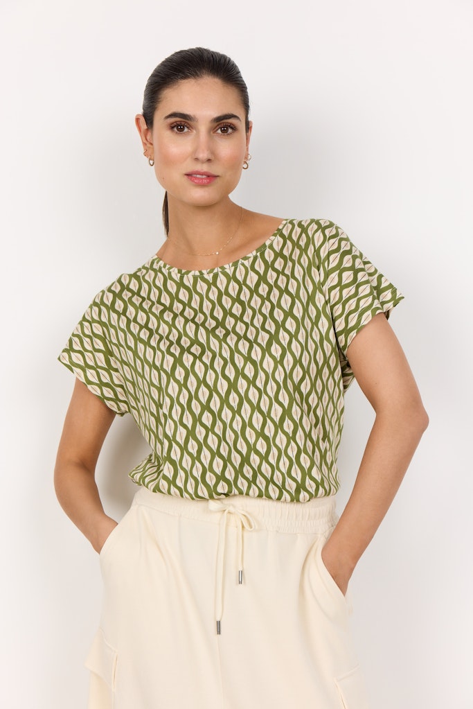 Soya Concept Damen T-Shirts Calliste Green