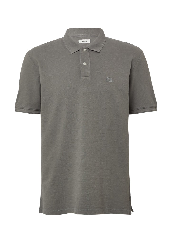 S. Oliver red Herren Polo-Shirts Grey/Black
