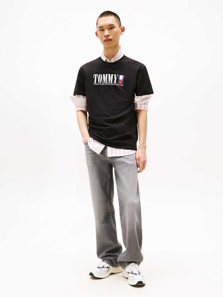Tommy Jeans Herren T-Shirts kurz Bds Black