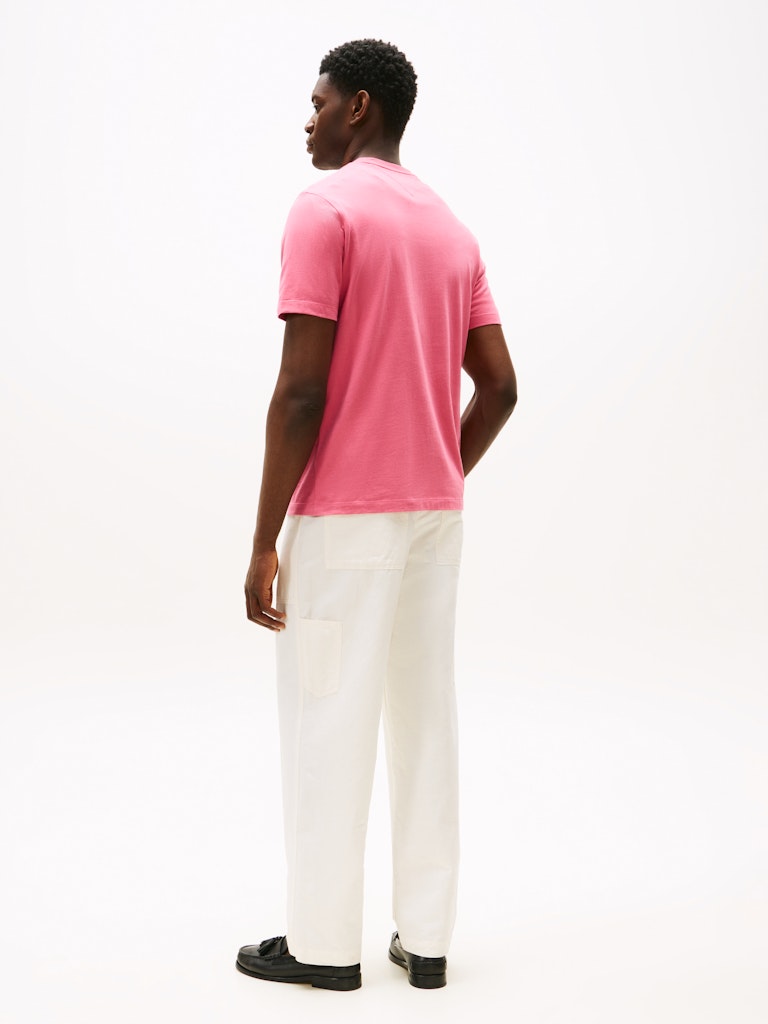 Tommy Hilfiger Herren T-Shirts kurz Thu Pink