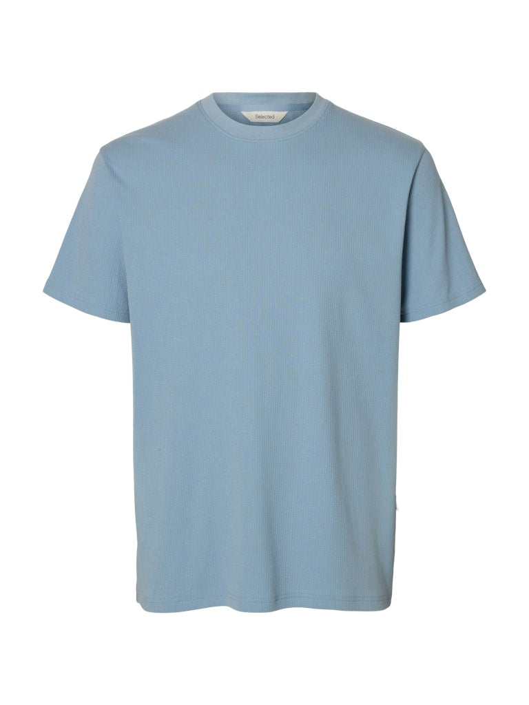 Selected homme Herren T-Shirts kurz  Dusty Bl
