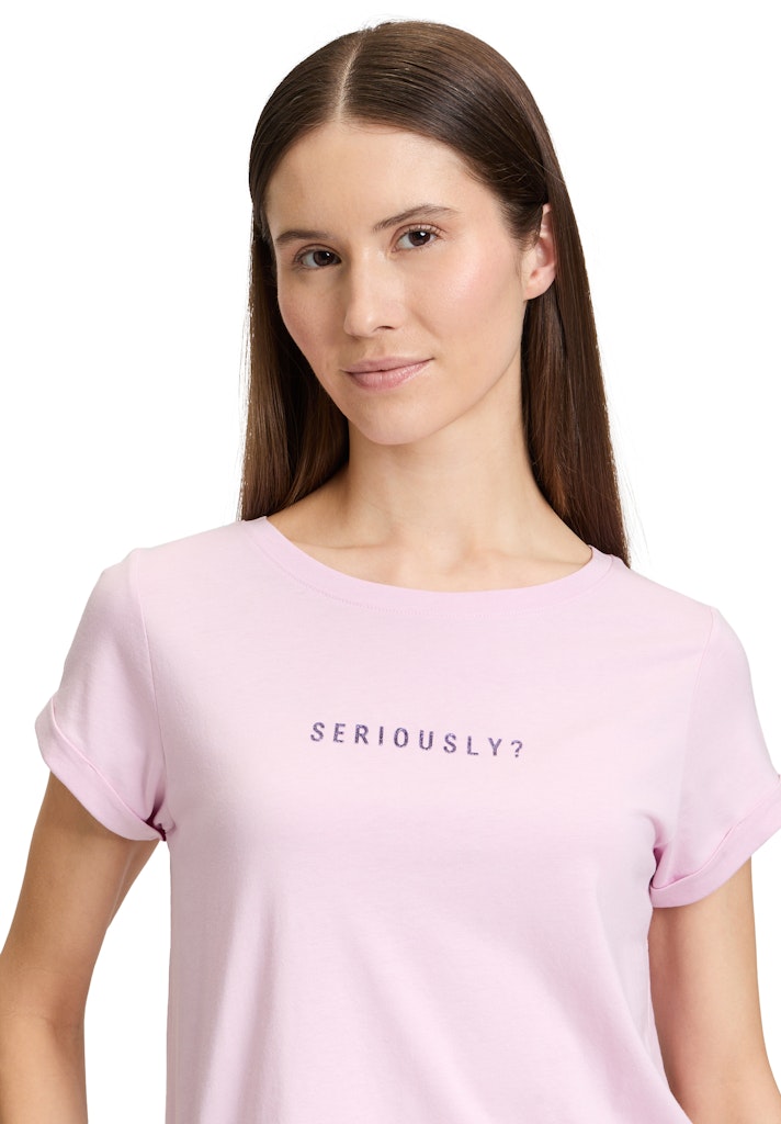 Cartoon Damen T-Shirts Patch Pink/Purp