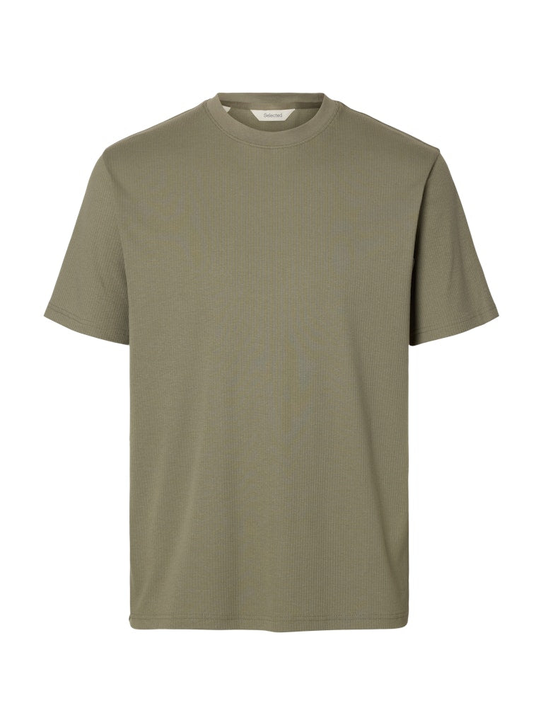Selected homme Herren T-Shirts kurz  Vetiver