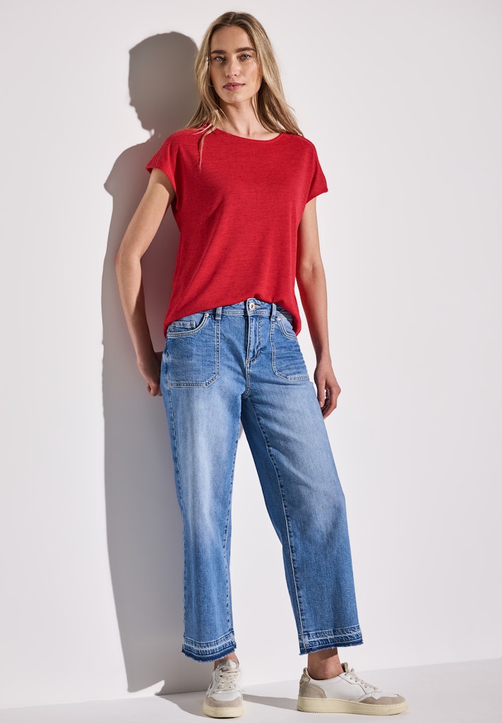 Street One Damen T-Shirts  Glory Red