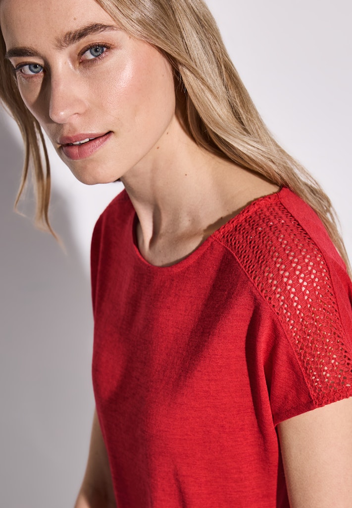 Street One Damen T-Shirts  Glory Red
