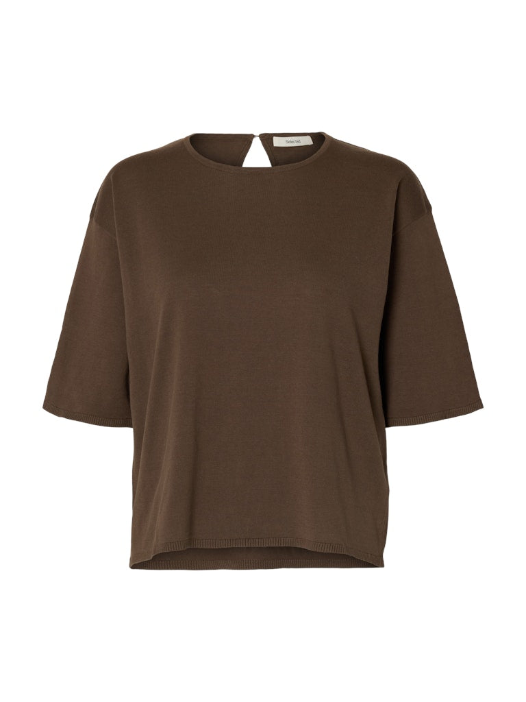 Selected Femme Damen Pullover Chocolate Chip