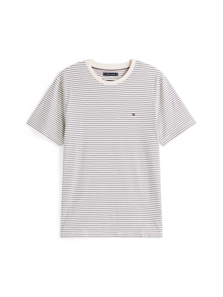 Tommy Hilfiger Herren T-Shirts kurz Fe White